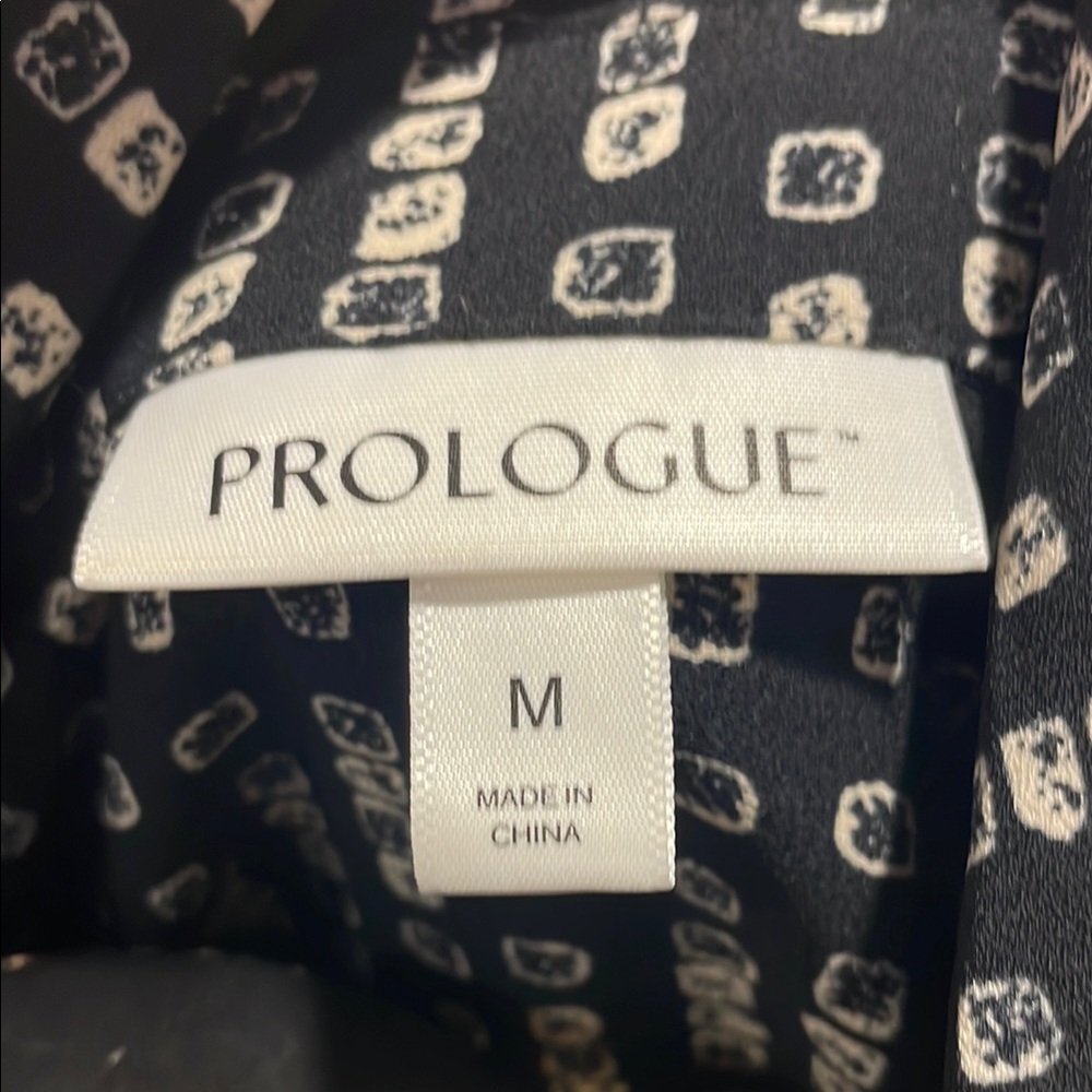Black and cream print Women's shirt Dress - Picture 6 of 8